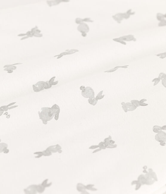 Rabbit patterned cotton TOG 2 sleeping bag MARSHMALLOW white/GRIS grey