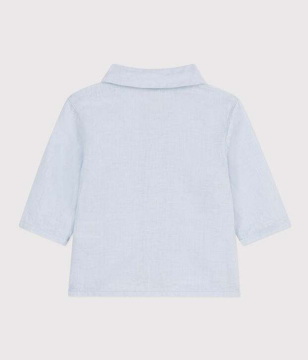 Babies' Linen Shirt blue