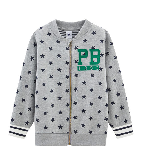 Boys' Baseball Coat SUBWAY grey/SMOKING blue