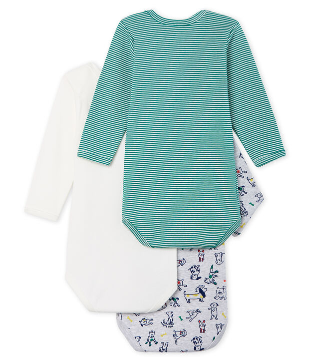 Baby Boys' Long-Sleeved Bodysuit - 3-Piece Set multicolor