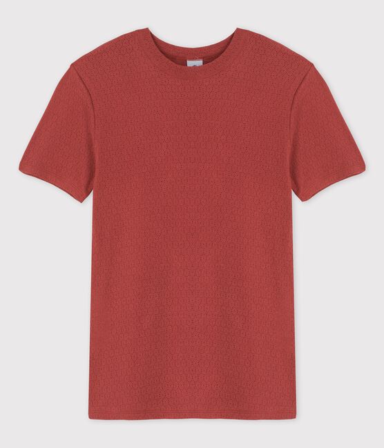 Women's Iconic Openwork Cotton T-Shirt OMBRIE brown
