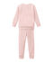 Little girl's pyjamas in extra warm brushed towelling. JOLI pink