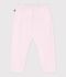 Babies' jogging bottoms in plain cotton BARELY
