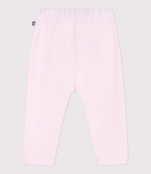 Babies' jogging bottoms in plain cotton BARELY