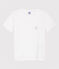 Girls' silkscreen print T-shirt ECUME white