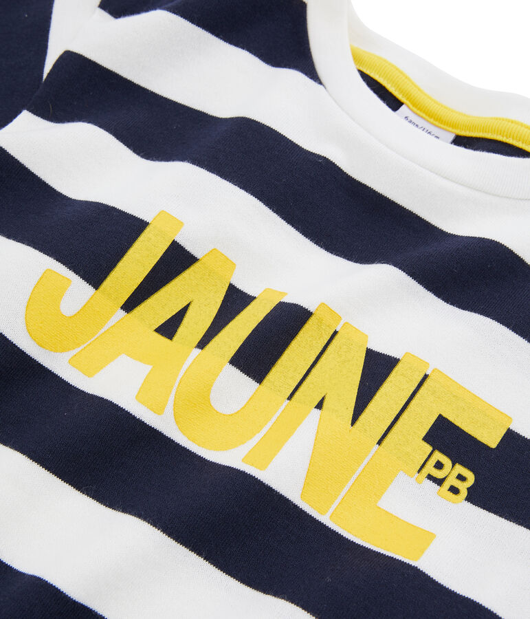 Boys' T-Shirt blue/white