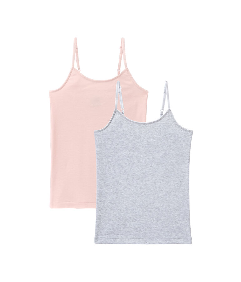 Girl's strap vest duo multicolor