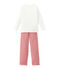 Little girl's pyjamas TERKUIT red/MARSHMALLOW white