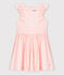 Girls' Poplin Formal Dress FLEUR pink