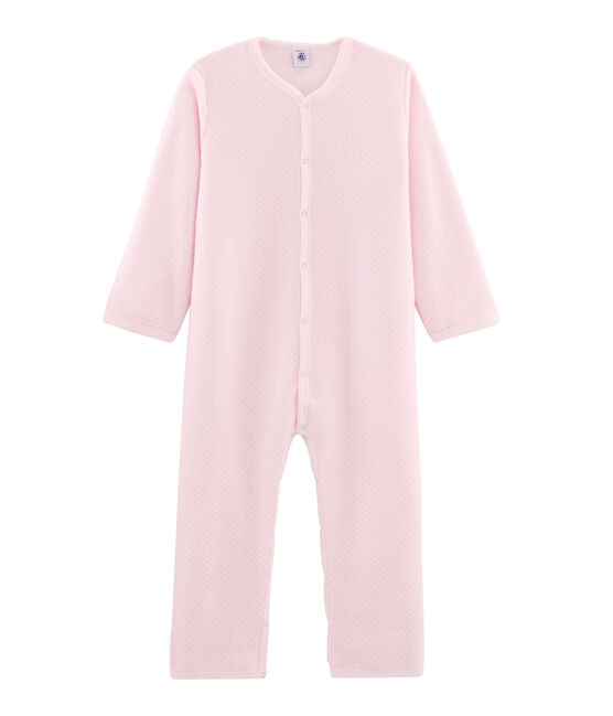 Girls' Fleece Jumpsuit VIENNE pink/MISTIGRI grey