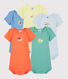 Babies' Short-Sleeved Fruit Pattern Bodysuit - 5-Pack