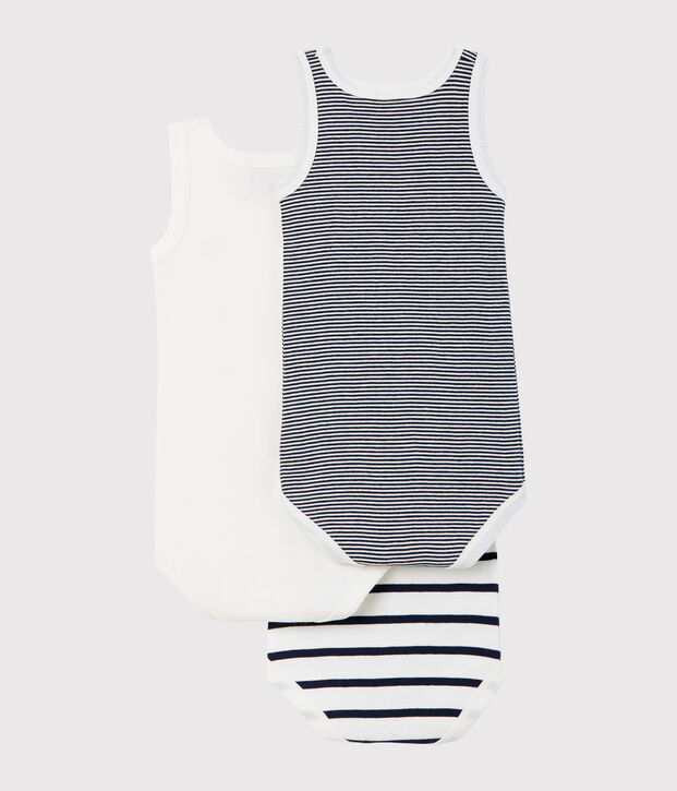 Unisex Babies' Sleeveless Bodysuit - Set of 3 multicolor