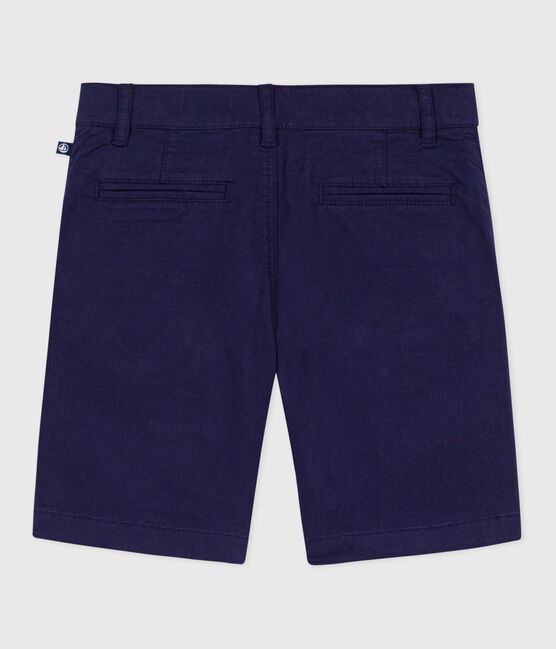 Children's Bermuda shorts in plain cotton SOIR blue