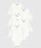 Long-Sleeved Wrapover Cotton Bodysuits - 5-Pack variante 1