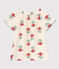 Girls' Floral Cotton Gauze Blouse AVALANCHE white/MULTICO