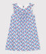 Children's flower-patterned cotton and lyocell nightdress