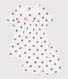 Children's short heart print cotton pyjamas