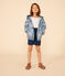 Girls' Lightweight Windbreaker BEACH blue/MULTICO