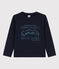 Boys' Long-Sleeved Print T-shirt SMOKING blue