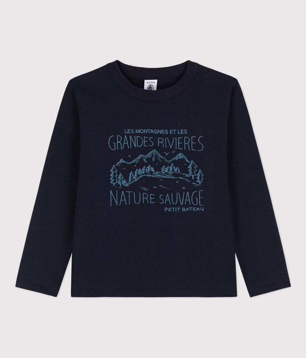 Boys' Long-Sleeved Print T-shirt SMOKING