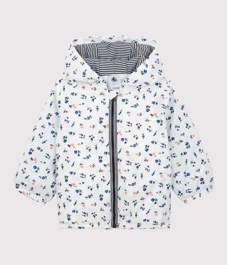 Babies' Warm Polyester Windcheater white/multicolor
