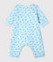 Unisex Baby's Long Tube Knit Bodysuit FRAICHEUR blue/MULTICO white