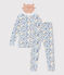 Children's Unisex Fancy Dress Pyjamas with mask MARSHMALLOW white/MULTICO white