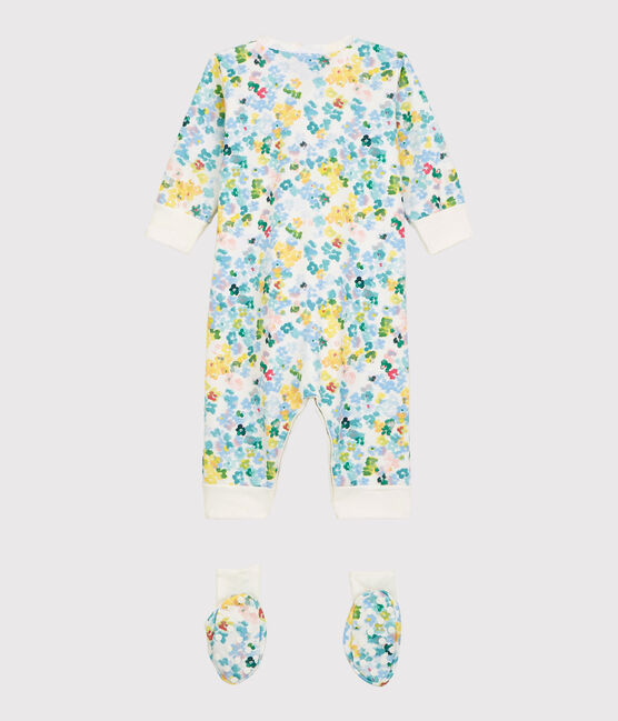 Baby Girls' Floral Fleece Nightwear Set MARSHMALLOW white/MULTICO white