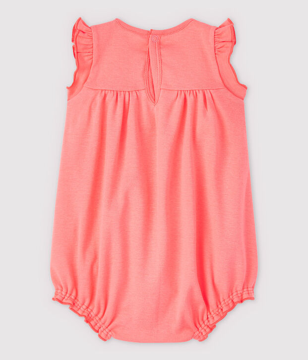 Babies' Organic Cotton Pepsi Playsuit PEACHY