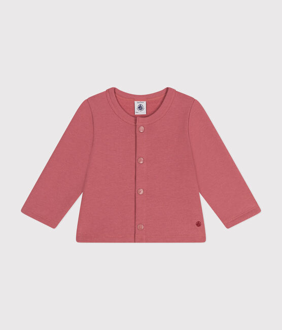 Babies' Fleece Cardigan ROSEWOOD pink