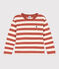 Boys' long-sleeved cotton T-shirt FAMEUX /AVALANCHE
