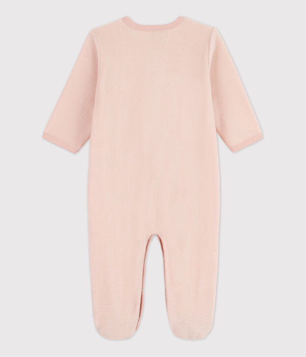 Babies' terry pyjamas pink