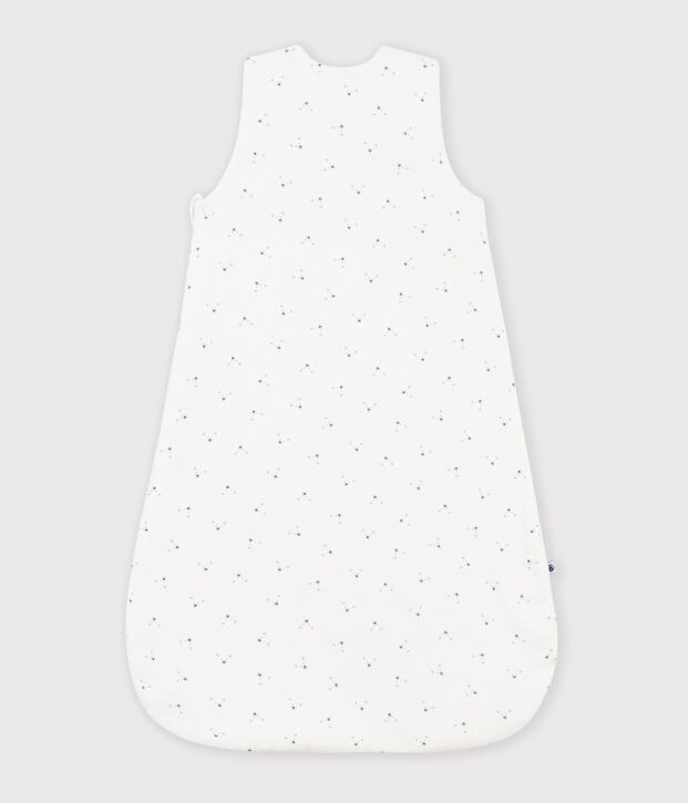 Babies' 1.5 TOG bear-print cotton sleeping bag white/multicolor