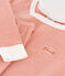 Children's Unisex Pinstriped Snugfit Cotton Pyjamas BRANDY pink/MARSHMALLOW white