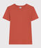 Women's Iconic Cotton Round Neck T-Shirt FAMEUX brown