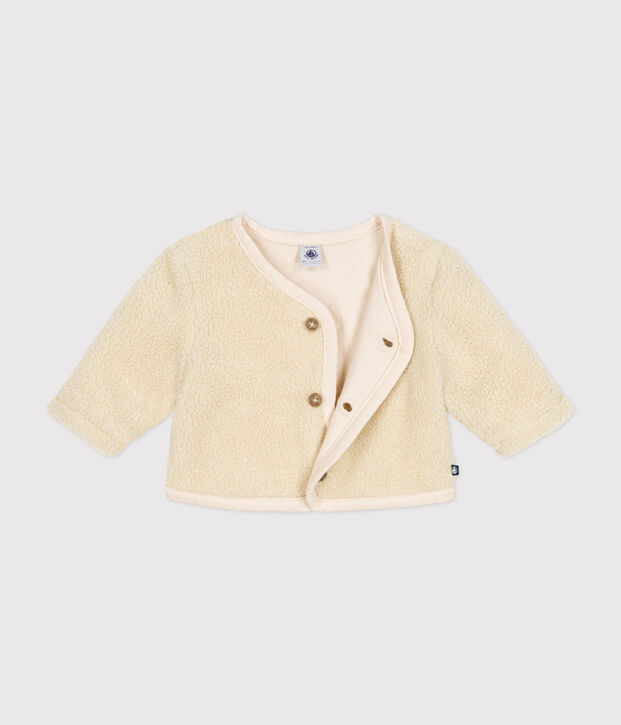 Babies' sherpa jacket Ecru