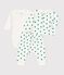 Babies' Organic Fleece Botanic Print 3-Piece Set MARSHMALLOW white/GAZON green