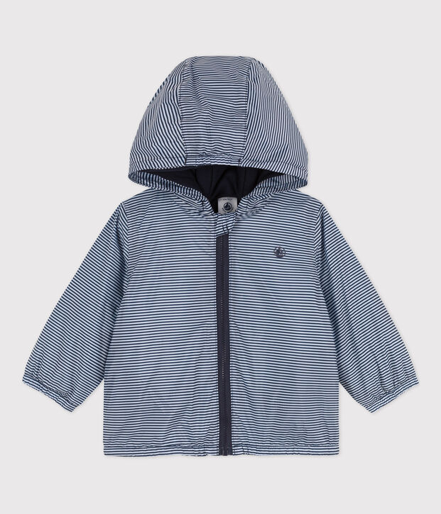 Babies' Warm Windbreaker blue/white