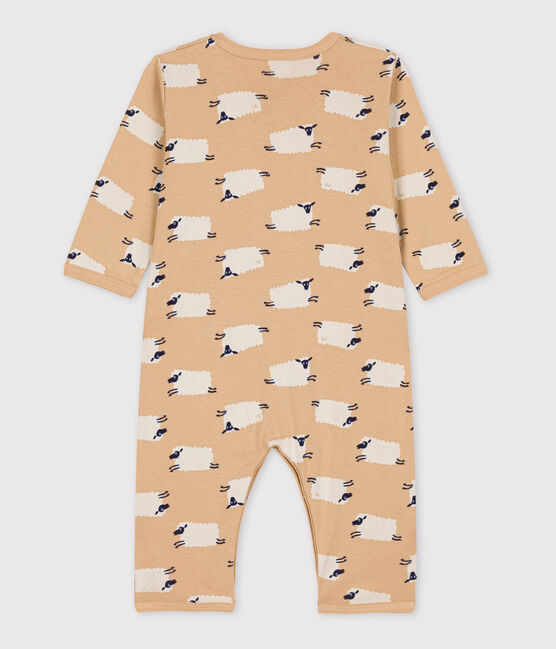 Babies' Sheep Themed Footless Cotton Sleepsuit TRENCH /MULTICO