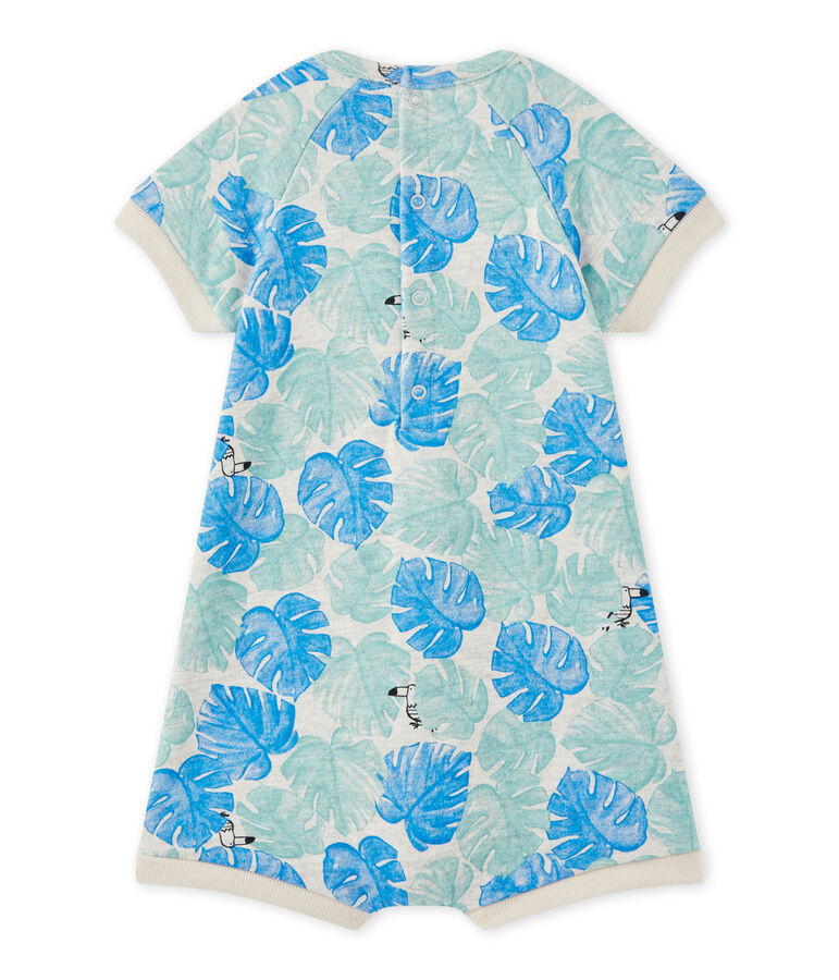 Baby boy's print romper grey/multicolor