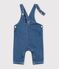 Babies' long-leg denim dungarees blue