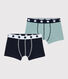 Boys' Organic Cotton and Elastane Boxer Shorts - 5-Pack