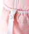 Unisex baby pinstriped changing bag ROSAKO pink/MARSHMALLOW white