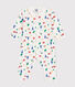 Babies' Paris Print Footless Cotton Pyjamas