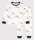 Children's Unisex Cloud Patterned Fleece Pyjamas