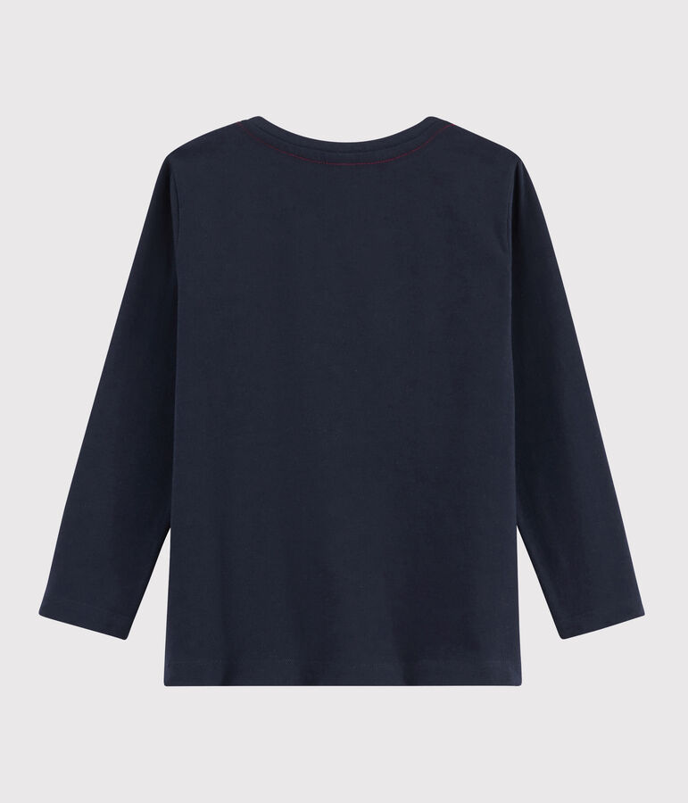 Boys Silkscreen Print T-shirt blue