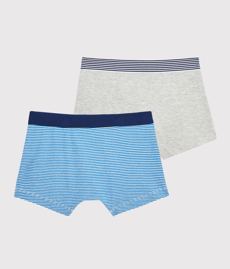 Boys' Pinstriped Boxer Shorts - 2-Piece Set multicolor