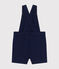 Babies' Serge Dungaree Shorts MEDIEVAL blue