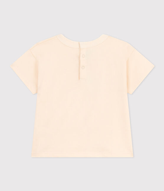 Babies' Short-Sleeved Lightweight Jersey T-Shirt AVALANCHE Ecru