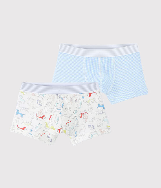 Boys' Animal Print Organic Cotton Boxer Shorts - 2-Pack variante 1